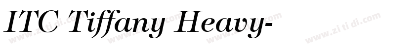 ITC Tiffany Heavy字体转换